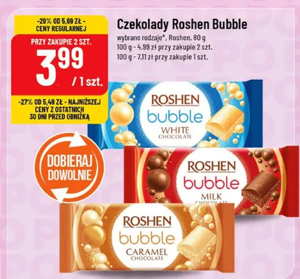 Czekolady Roshen Bubble promocja w POLOmarket