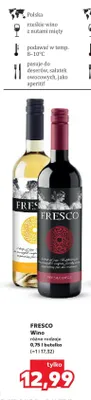 Wino czerwone półsłodkie Fresco promocja w Kaufland
