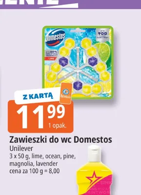 Zawieszki do wc Domestos Power 5 Pine promocja w Leclerc