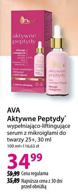 Wypełniające liftingujące serum z mikroigłami do twarzy 25+ Aktywne Peptydy promocja w Hebe