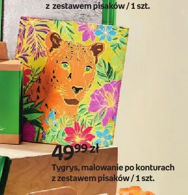 Malowanie po konturach Tygrys z zestawem pisaków Creadu promocja w Empik