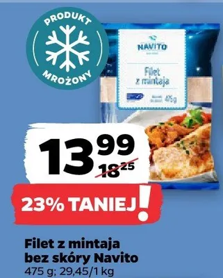 Filet z mintaja bez skóry Navito promocja w Netto