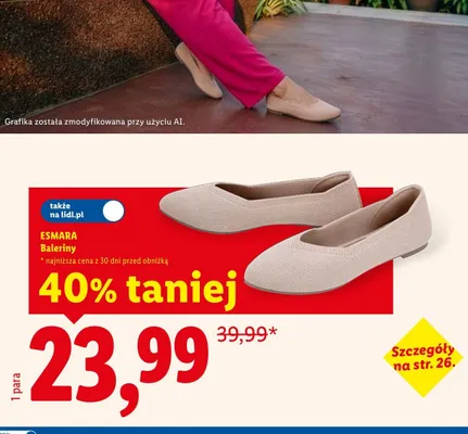 Baleriny Esmara promocja w Lidl