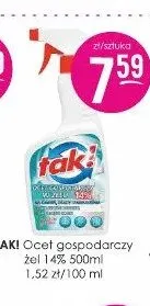 Ocet gospodarczy żel 14% Taki promocja w Drogerie Jasmin