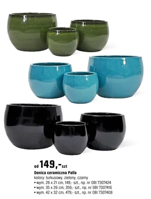 Doniczka ceramiczna Palla promocja w OBI