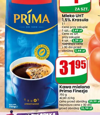 Kawa mielona Prima Finezja promocja w Dino