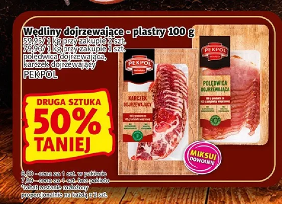 Polędwica dojrzewająca Pekpol promocja w Prim Market