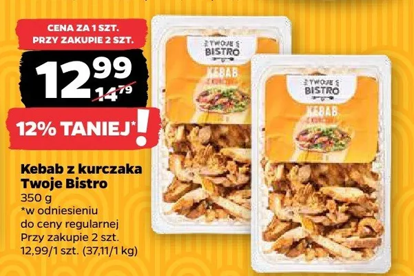 Kebab z kurczaka Twoje Bistro promocja