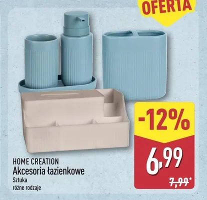 Akcesoria łazienkowe Home Creation promocja w Aldi