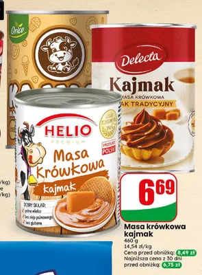 Masa krówkowa kajmak Delecta promocja w Dino