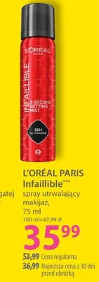 Spray Infallible utrwalający makijaż promocja w Hebe