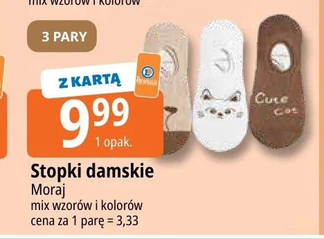 Stopki damskie Moraj 3-pak promocja w Leclerc
