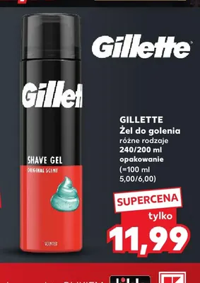 Żel do golenia Gillette promocja w Kaufland
