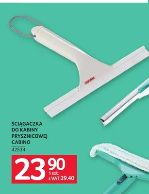 Ściągaczka do kabiny prysznicowej Cabino Leifheit promocja w Selgros