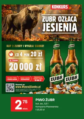 Piwo Żubr promocja w Chorten