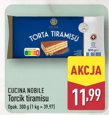 Torcik tiramisu promocja w Aldi