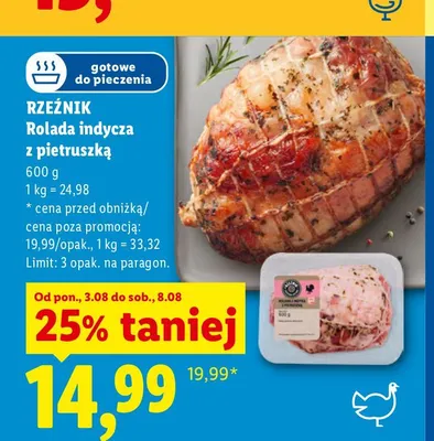Rolada indycza z pietruszką Rzeźnik promocja w Lidl