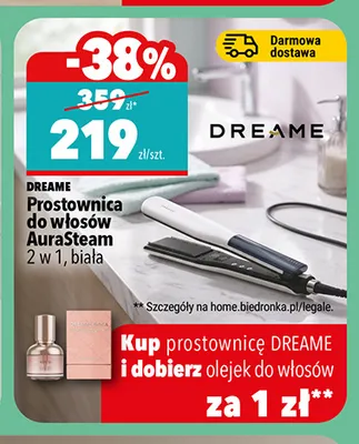 Prostownica do włosów Dreame AuraSteam promocja w Biedronka