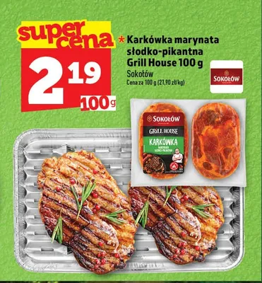 Karkówka marynowana słodko-pikantna Grill House Sokołów promocja w TOPAZ