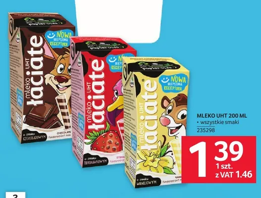 Mleko UHT o smaku czekoladowym Łaciate promocja w Selgros