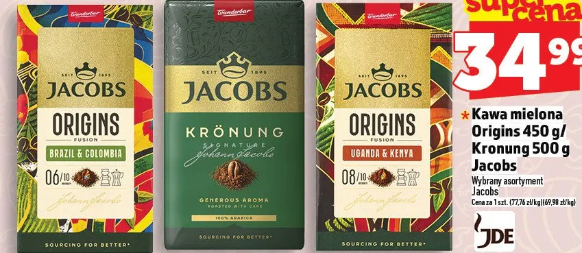 Kawa mielona origins brasil & colombia, krönung, origins uganda & kenya promocja w TOPAZ