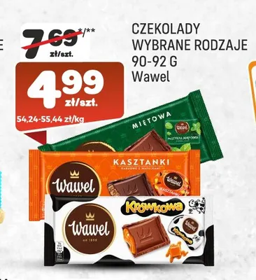 Czekolada Kasztanki Wawel promocja w Społem Praga