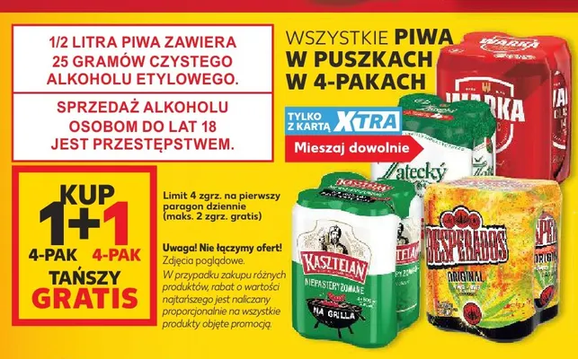 Piwo Desperados Original 4-pak promocja w Kaufland