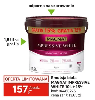 Emulsja biała Impressive White promocja w Leroy Merlin