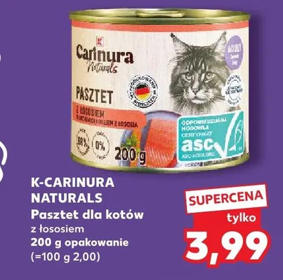 Pasztet dla kotów z łososiem 200g  promocja w Kaufland