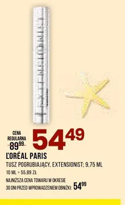 Tusz pogrubiający L'Oréal Paris Extensionist promocja w Drogerie Natura