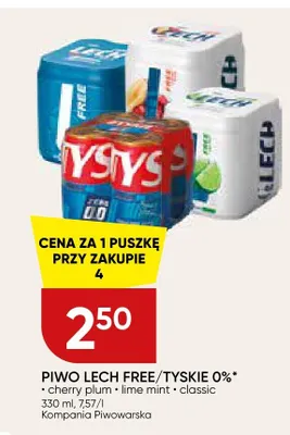 Piwo bezalkoholowe Lech Free Lime Mint promocja w Chata Polska