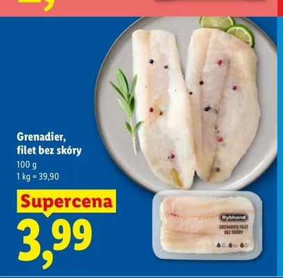 Grenadier filet bez skóry Rybhand promocja w Lidl