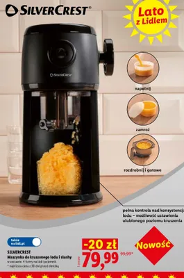 Maszynka do kruszonego lodu i slushy Silvercrest promocja w Lidl