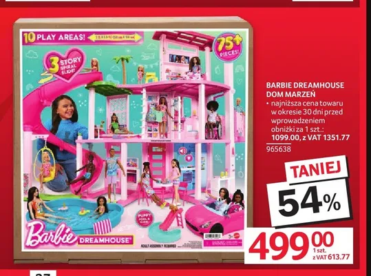 Barbie Dreamhouse Dom Marzeń promocja w Selgros