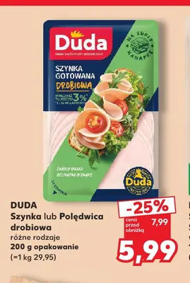 Polędwica drobiowa Duda promocja w Kaufland