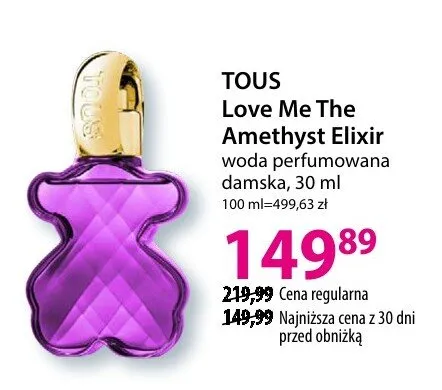 Woda perfumowana Love Me The Amethyst Elixir damska promocja w Hebe