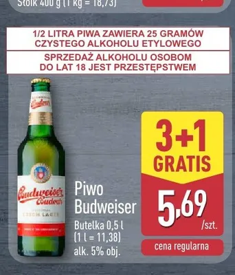 Piwo Budweiser promocja w Aldi