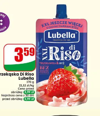 Przekąska Di Riso Lubella promocja w Dino