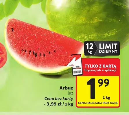 Arbuz promocja w Intermarche