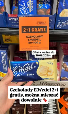 Czekolada biała E.Wedel promocja w Biedronka