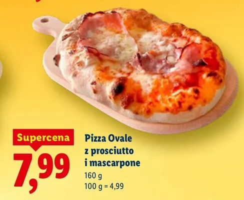 Pizza Ovale z prosciutto i mascarpone promocja w Lidl
