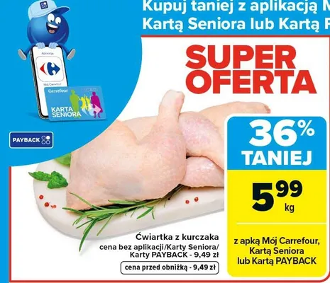 Ćwiartka z kurczaka promocja w Carrefour