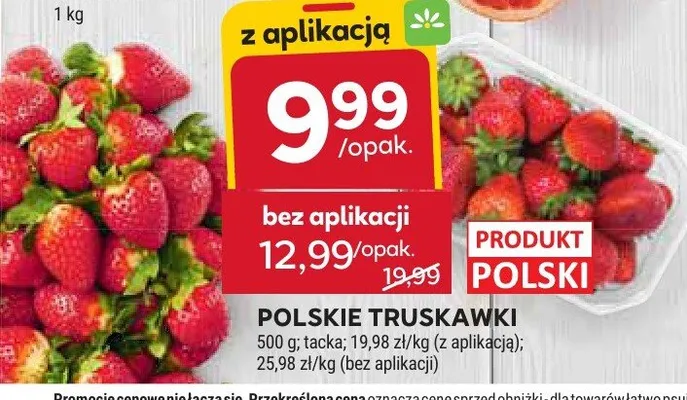 Truskawki polskie promocja w Stokrotka