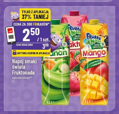 Napój smaki świata Fruktonada Mango promocja w POLOmarket