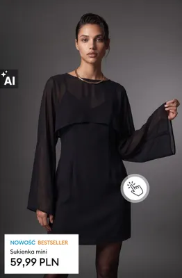 Sukienka mini promocja w Sinsay