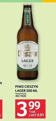 Piwo Cieszyn Lager promocja w Selgros