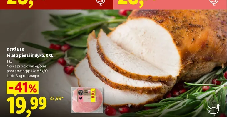 Filet z piersi indyka XXL Rzeźnik promocja w Lidl