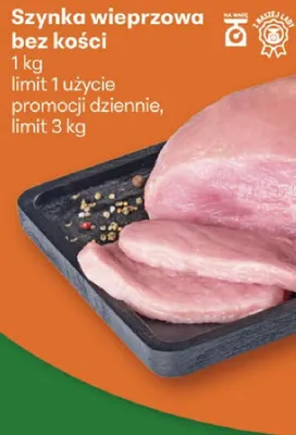 Szynka wieprzowa bez kości promocja w Delikatesy Centrum