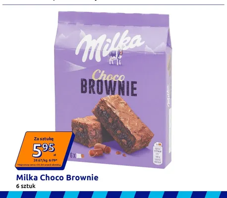 Ciastka Milka Choco Brownie promocja w Action