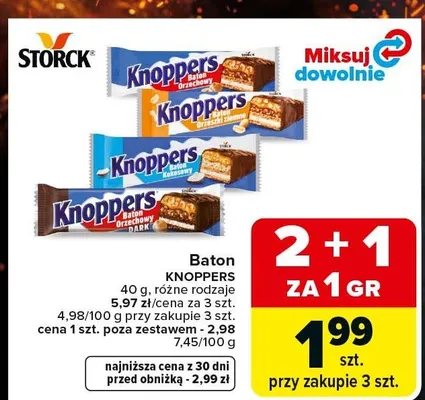 Baton Knoppers Orzechowy promocja w Carrefour Market
